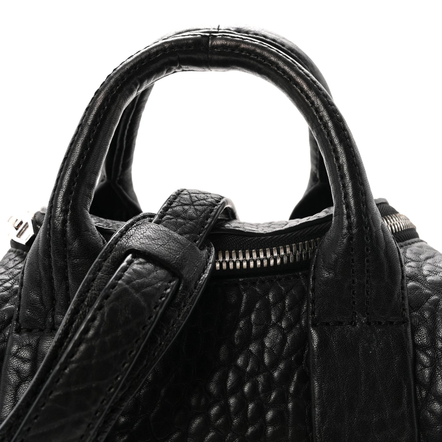Pebbled Lambskin Mini Rockie Black Rhodium Hardware Black Rhodium Hardware