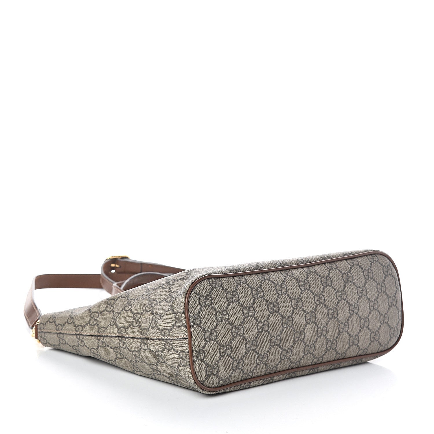 Gucci Soft GG Supreme Monogram Small Crossbody Tote Beige Cuir 4 of 9