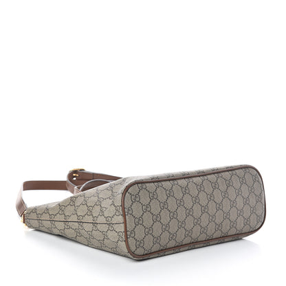 Gucci Soft GG Supreme Monogram Small Crossbody Tote Beige Cuir 4 of 9