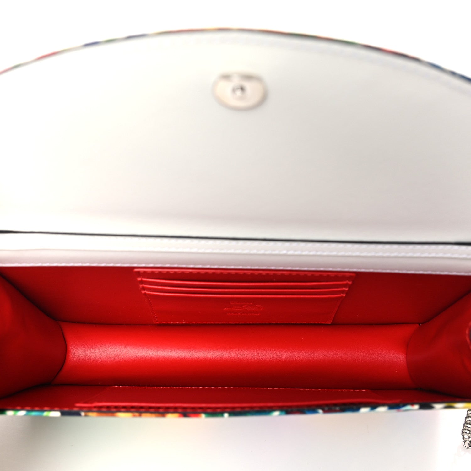 Christian Louboutin Satin Loubi54 Crossbody Clutch Multicolor 5 of 8