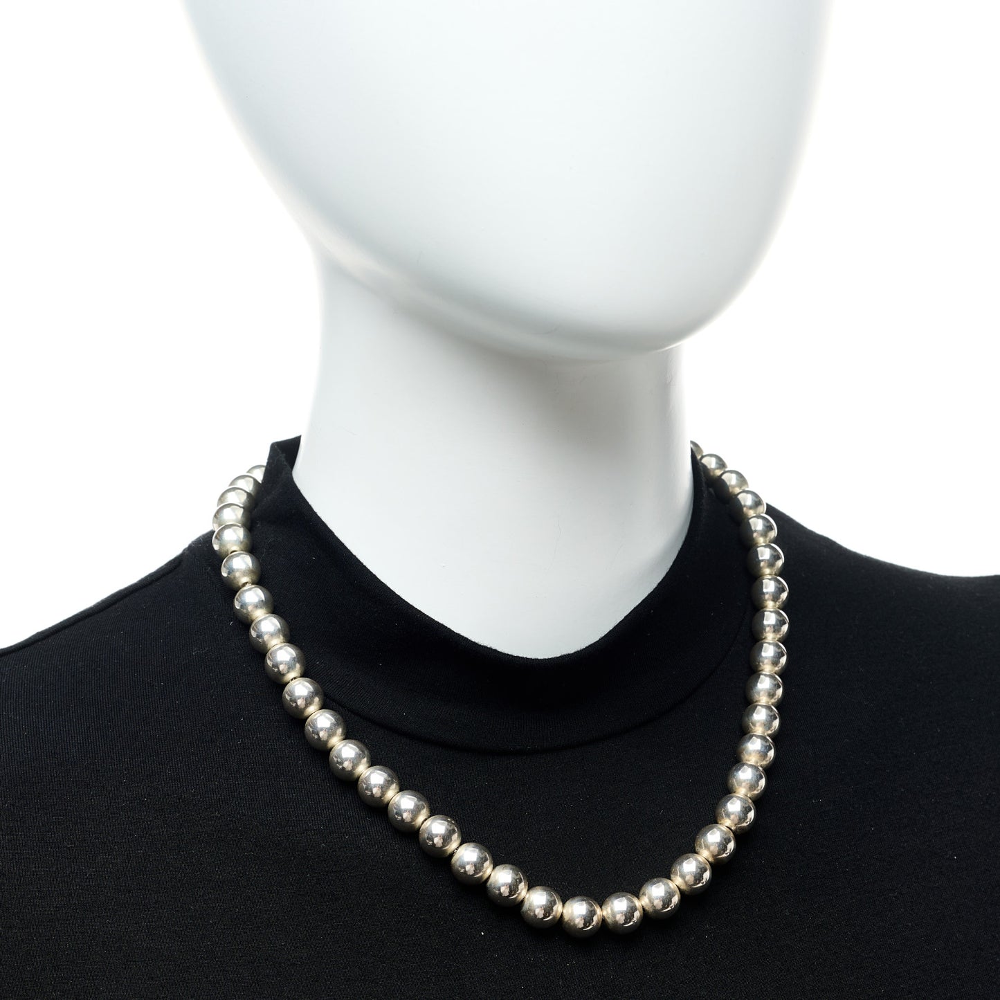 Sterling Silver 10mm Hardwear Ball Necklace