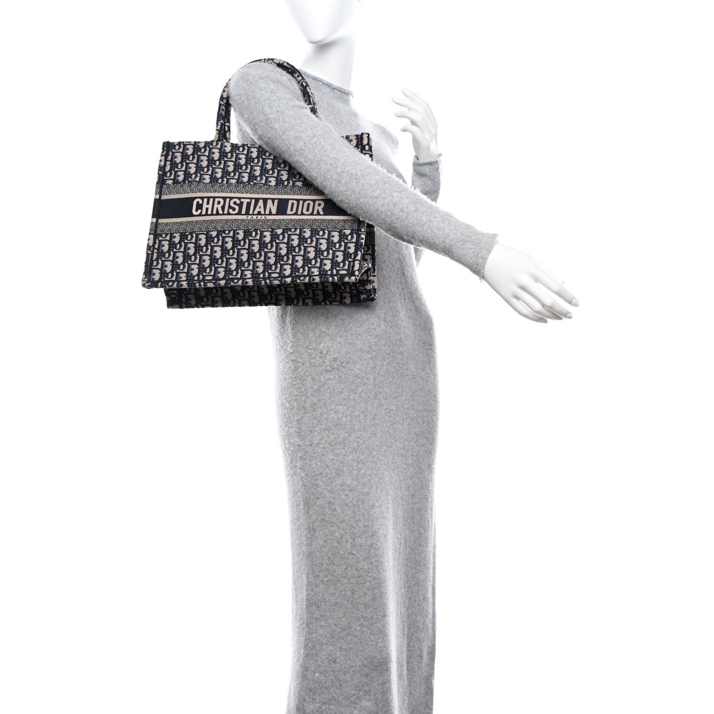 Oblique Medium Book Tote Blue Multicolor