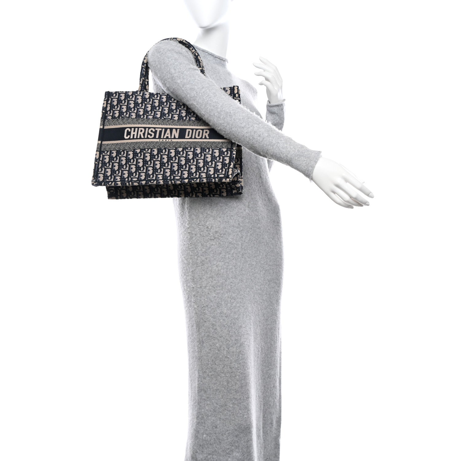 Christian Dior Oblique Medium Book Tote Blue Multicolor 2 of 10