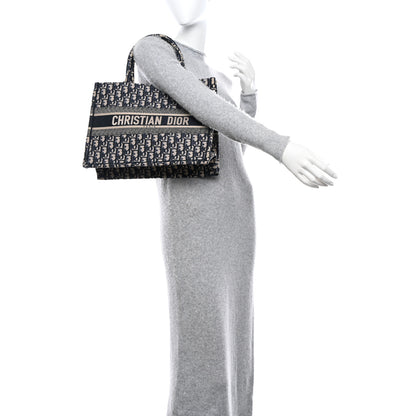 Christian Dior Oblique Medium Book Tote Blue Multicolor 2 of 10