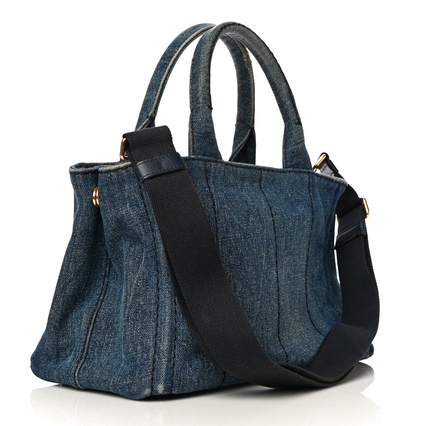 Denim Small Logo Tote Avio