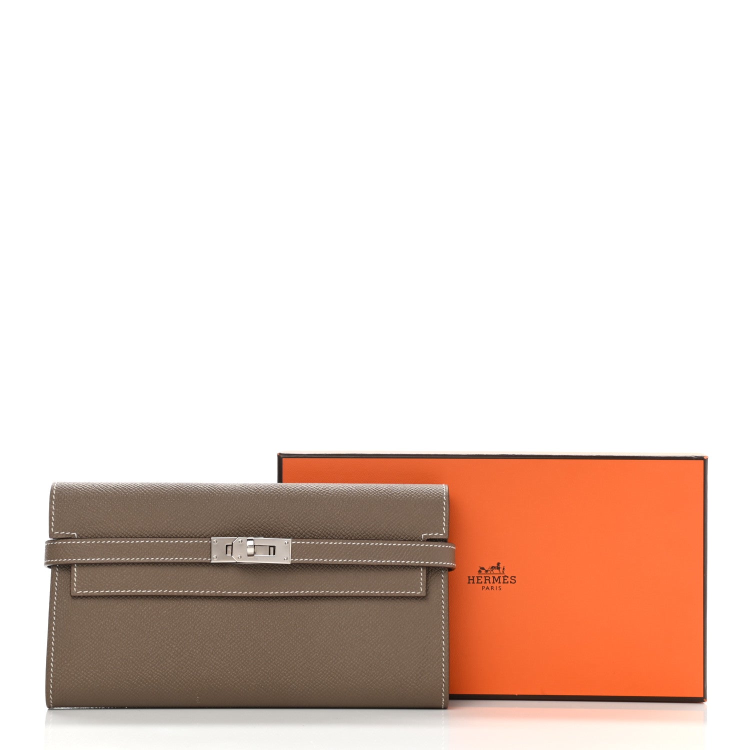 Hermes Epsom Kelly Longue Wallet Etoupe 10 of 10