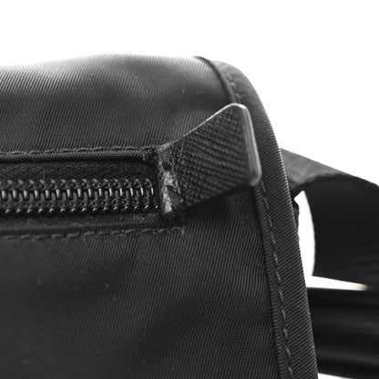 Prada Nylon Vela Saffiano Single Buckle Messenger Shoulder Bag Black 11 of 12
