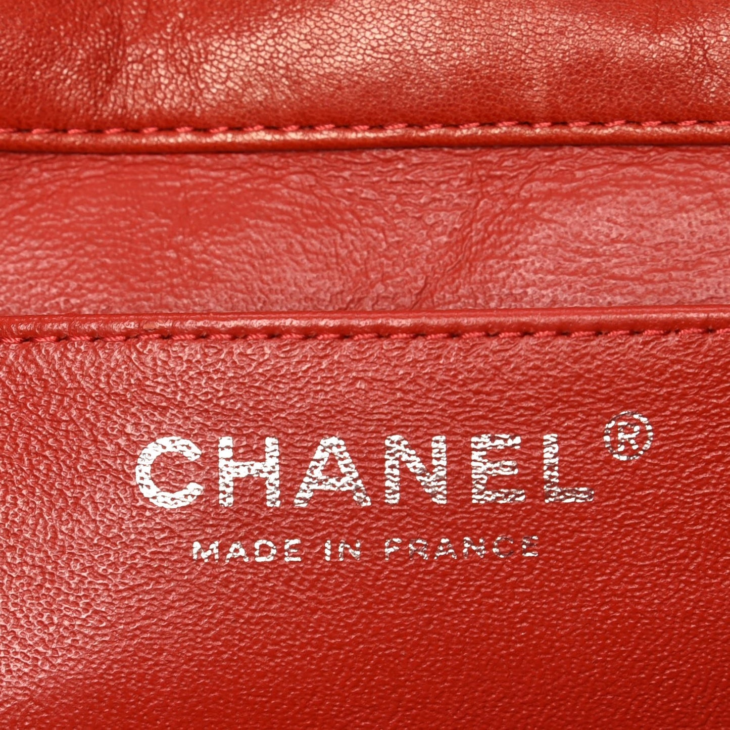 Lambskin Quilted Clutch With Chain Flap Red
