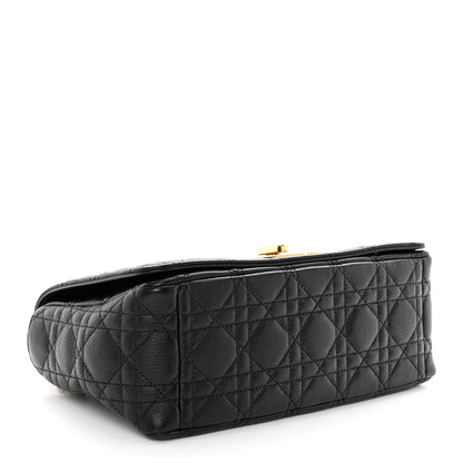 Christian Dior Calfskin Cannage Medium Caro Bag Black 4 of 10