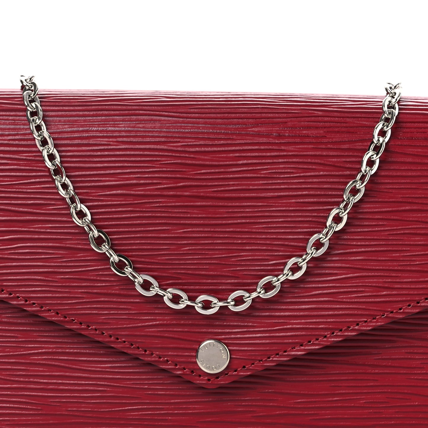 Epi Pochette Felicie Cherry Berry