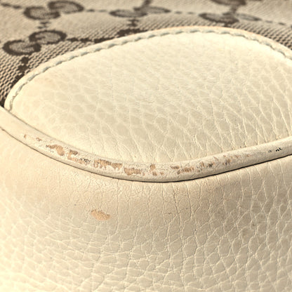 Gucci Monogram Dollar Calfskin Mini Bree Messenger Bag Beige Ebony Avoire 12 of 17