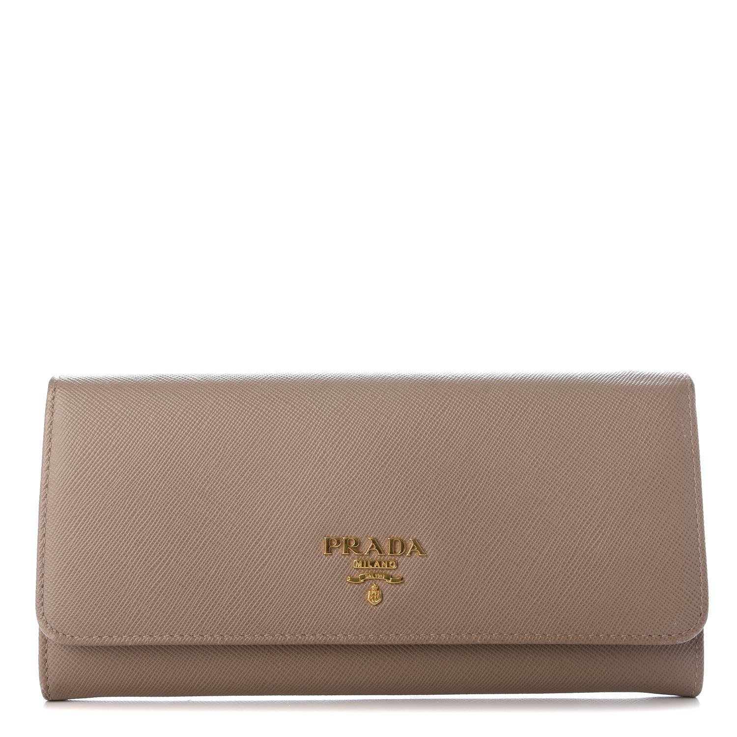 Prada Saffiano Metal Continental Flap Wallet Cammeo 1 of 7
