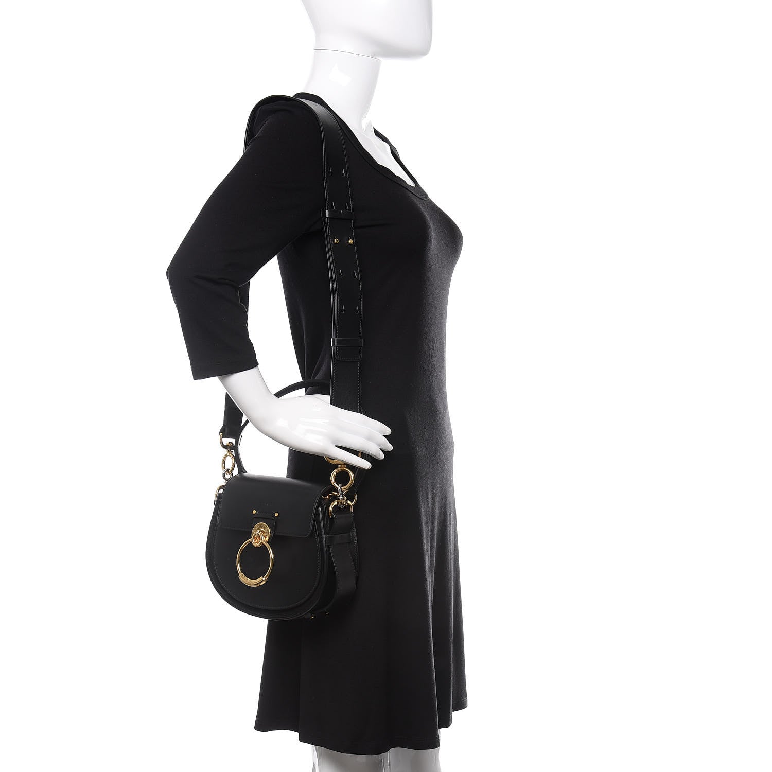 Chloe Calfskin Small Tess Bag Black 2 of 11
