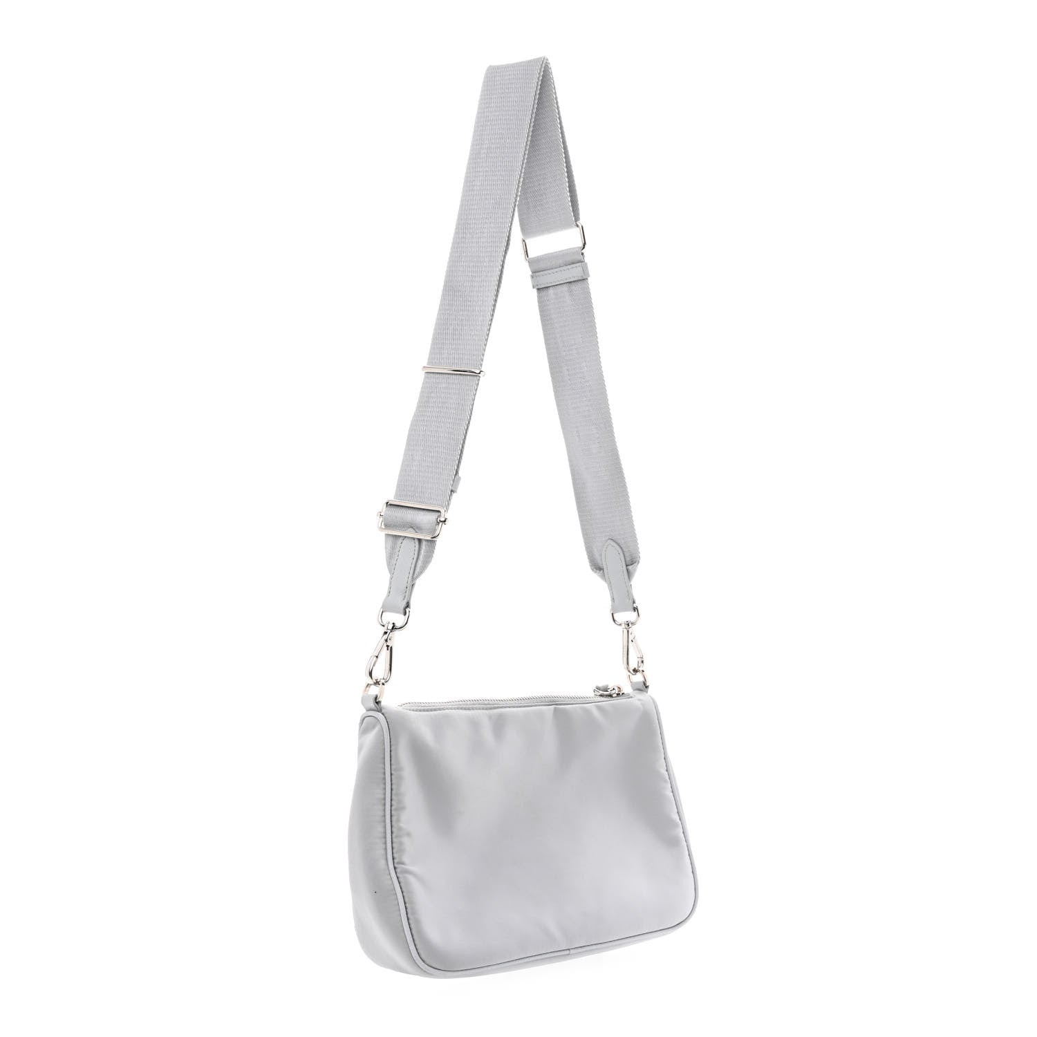 Prada Nylon Re-Edition Shoulder Bag Fiordaliso 2 of 15
