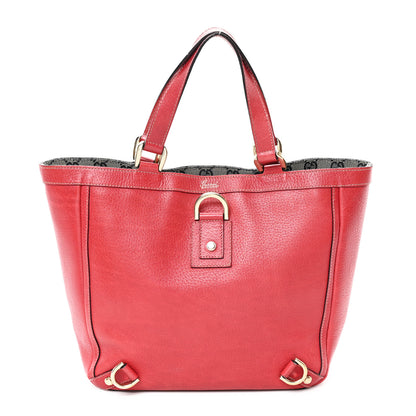 Gucci Calfskin Small Abbey Tote Red 1 of 13