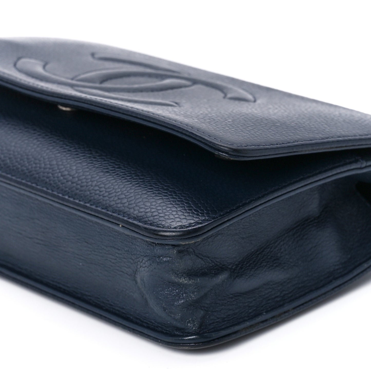 Caviar Timeless CC Wallet on Chain WOC Navy Blue