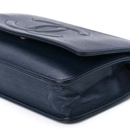 Chanel Caviar Timeless CC Wallet on Chain WOC Navy Blue 12 of 12