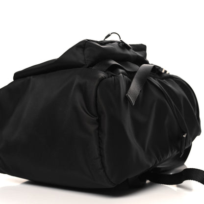 Prada Re-Nylon Saffiano Logo Double Buckle Backpack Black 9 of 9