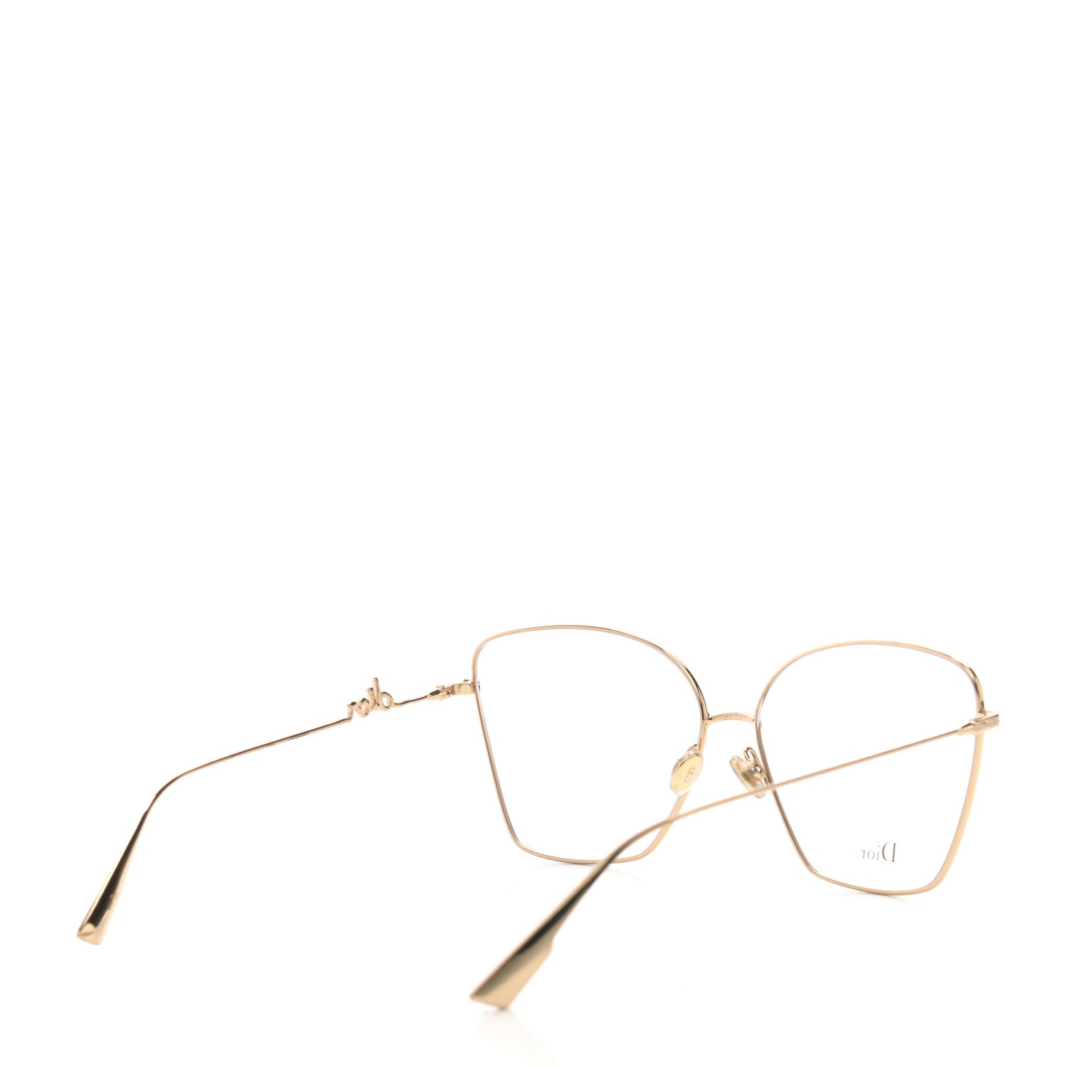 Christian Dior Metal Diorsignatureo Glasses Gold 4 of 6