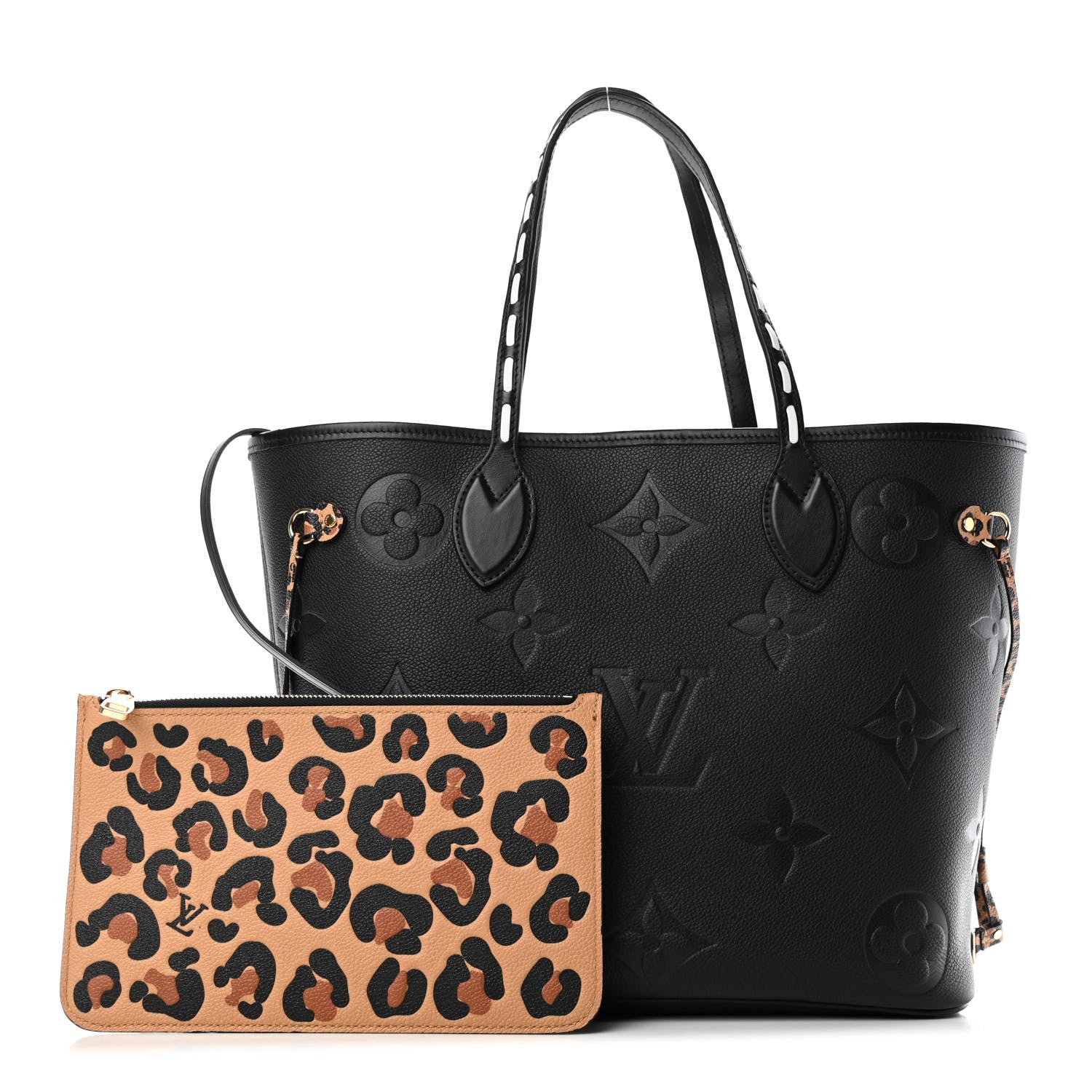 Louis Vuitton Empreinte Monogram Giant Wild At Heart Neverfull MM Black 1 of 4