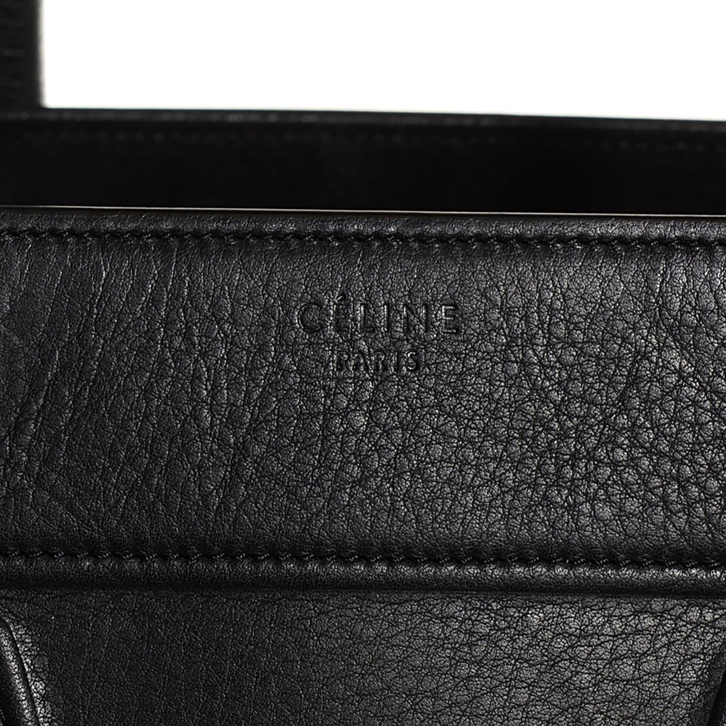 Supple Calfskin Medium Phantom Luggage Black