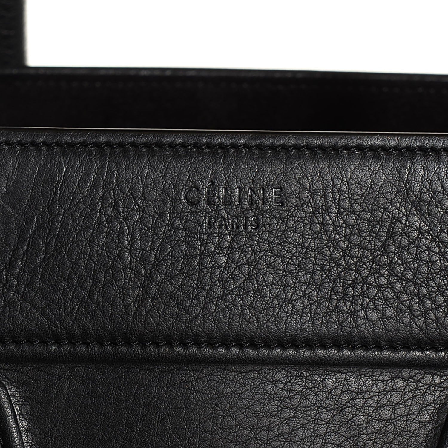 Celine Supple Calfskin Medium Phantom Luggage Black 9 of 9