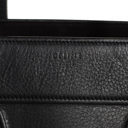 Celine Supple Calfskin Medium Phantom Luggage Black 9 of 9