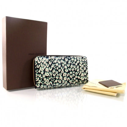 Louis Vuitton Leopard Zippy Wallet Blue Infini 3 of 7
