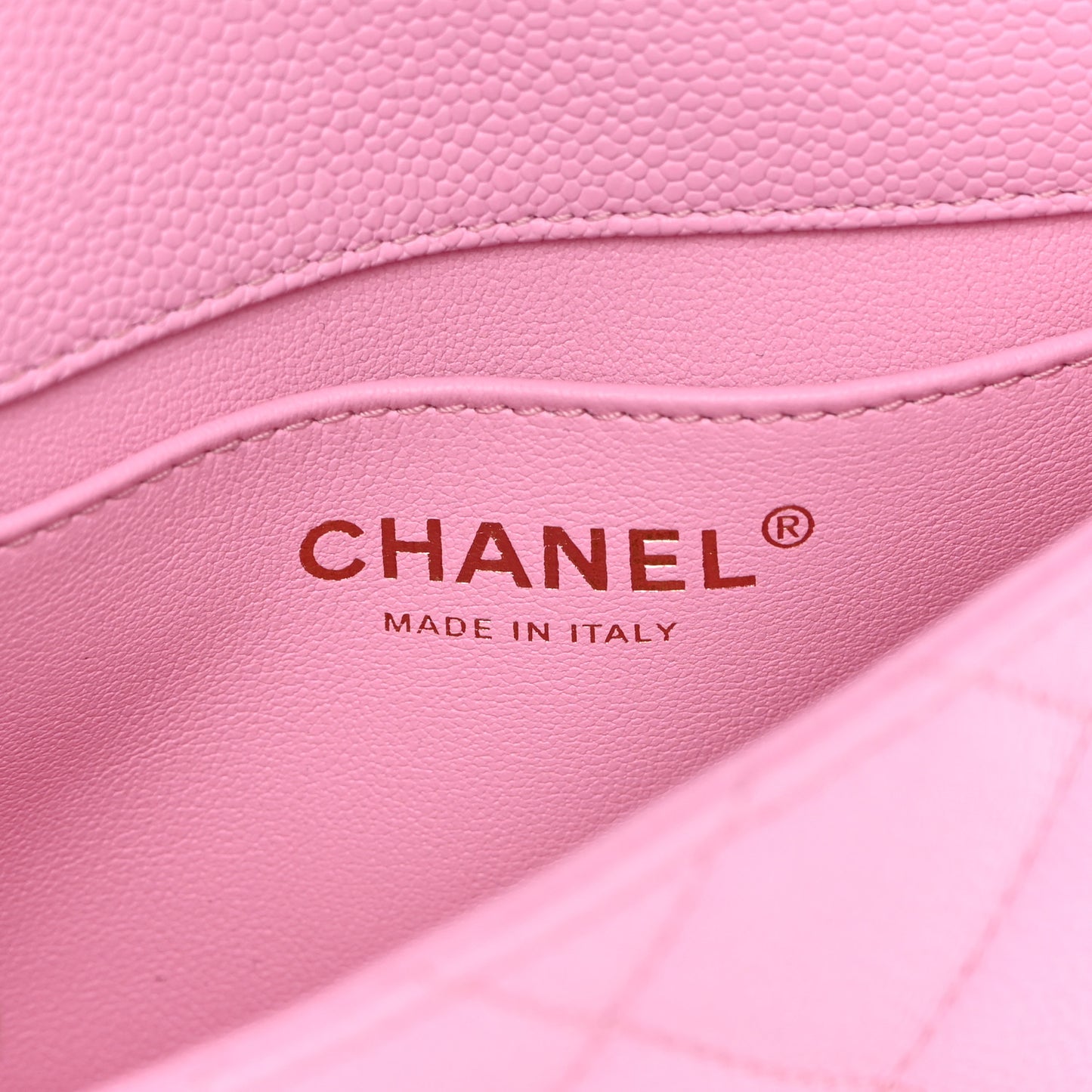 Caviar Quilted Mini Rectangular Sweetheart Flap Lilac