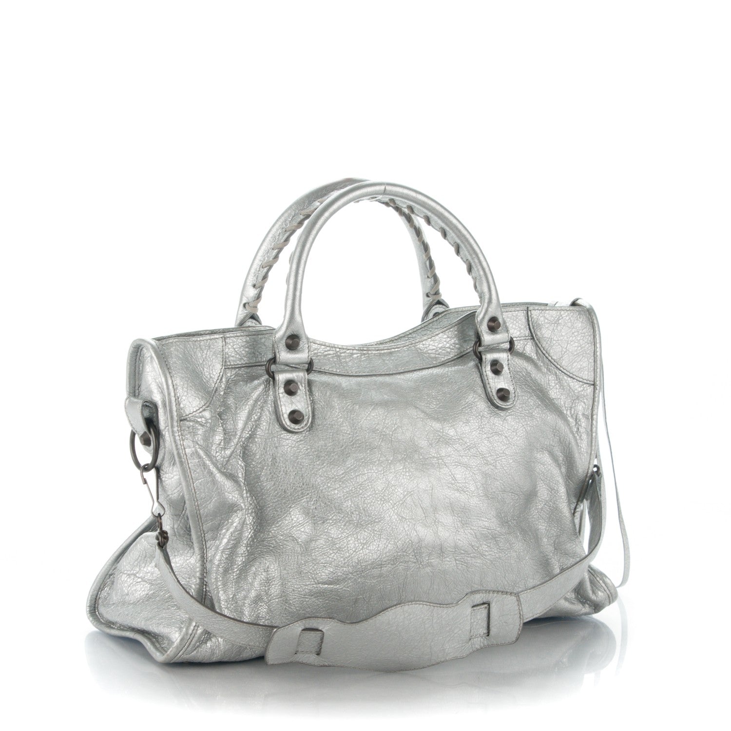 Balenciaga Agneau Classic Hardware City Gris Aluminum 3 of 7