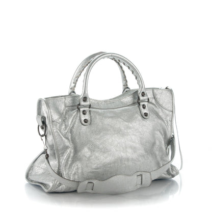 Balenciaga Agneau Classic Hardware City Gris Aluminum 3 of 7