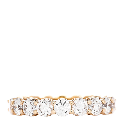 Tiffany 18K Yellow Gold Diamond 3.7mm Embrace Eternity Band Ring 49/5 3 of 5