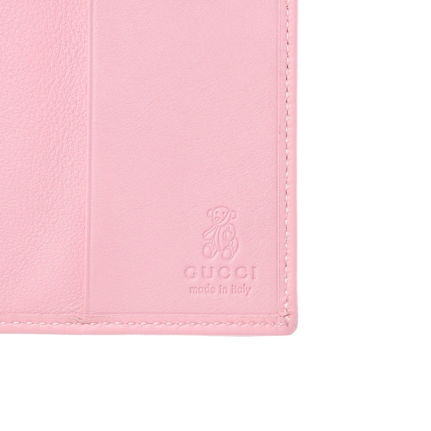 GUCCI ケース ピンク Gucci GG Monogram Mini Zoo Bird Passport Case Pink 411931