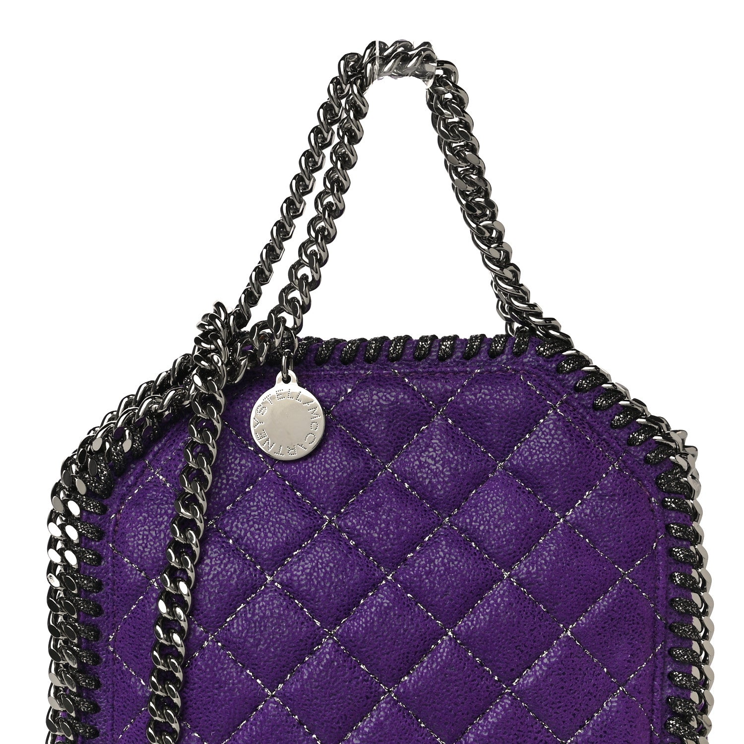 Stella McCartney Shaggy Deer Quilted Tiny Falabella Purple 12 of 12