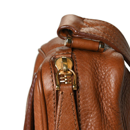 Burberry Grainy Calfskin Small Buckle Crossbody Brown 8 of 13