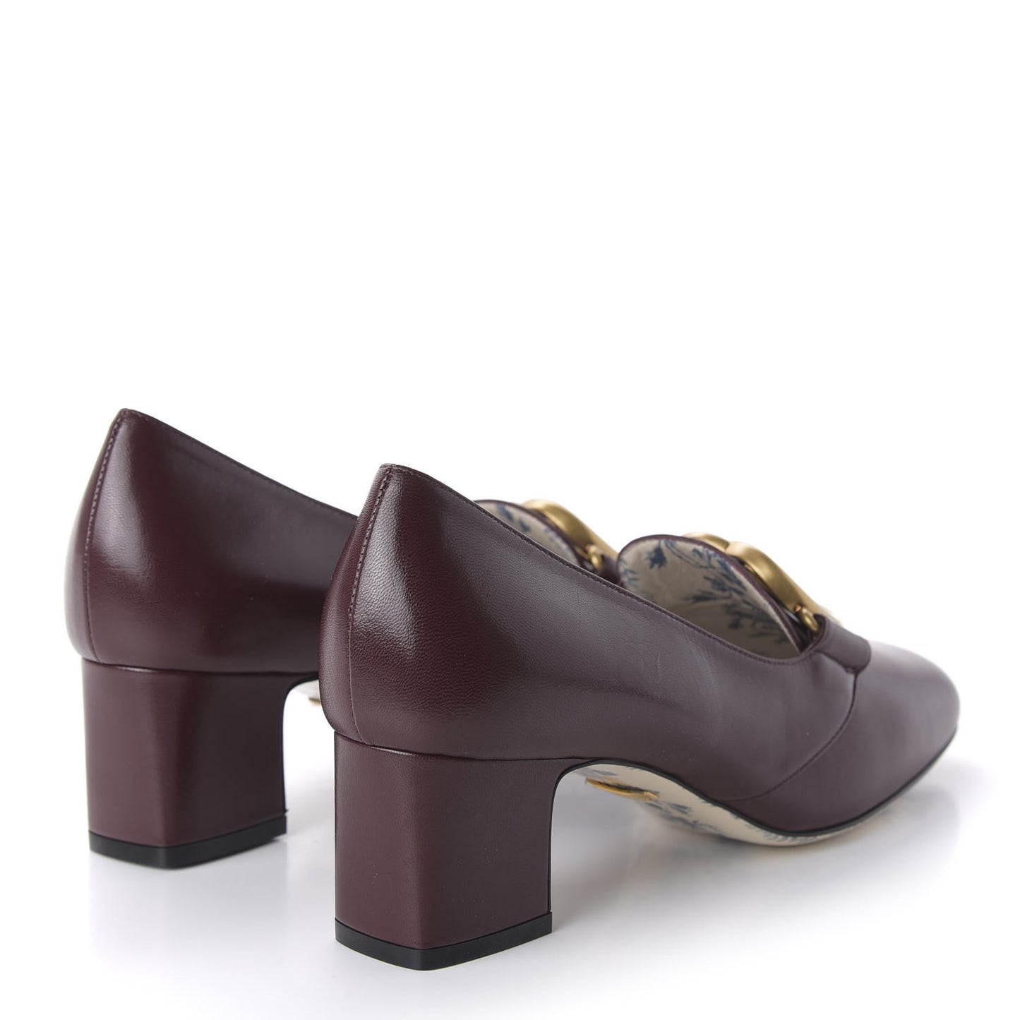 Malaga Kid GG Victoire 55mm Loafer Pumps 36.5 Vintage Bordeaux