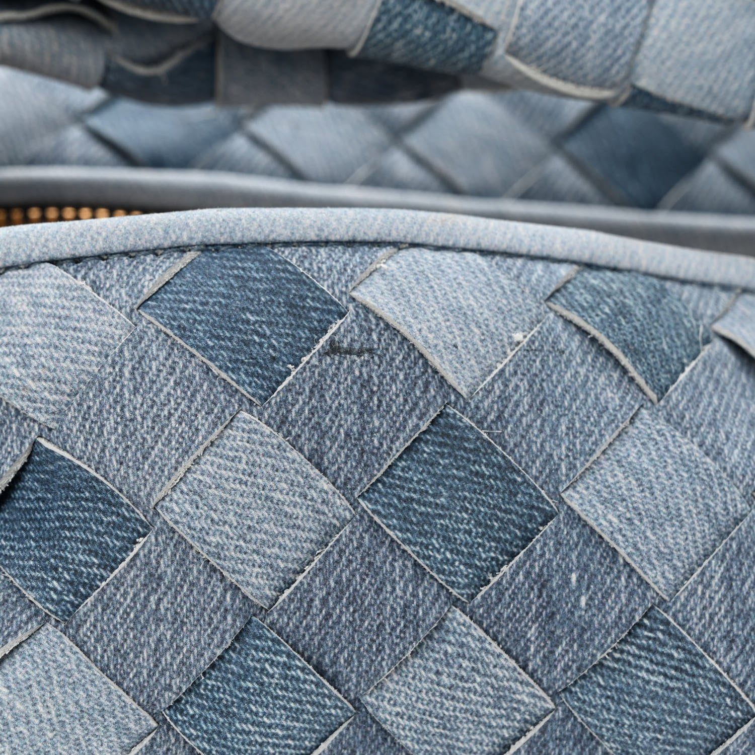 Bottega Veneta Nappa Denim Effect Intrecciato Teen Jodie Hobo Denim 12 of 12