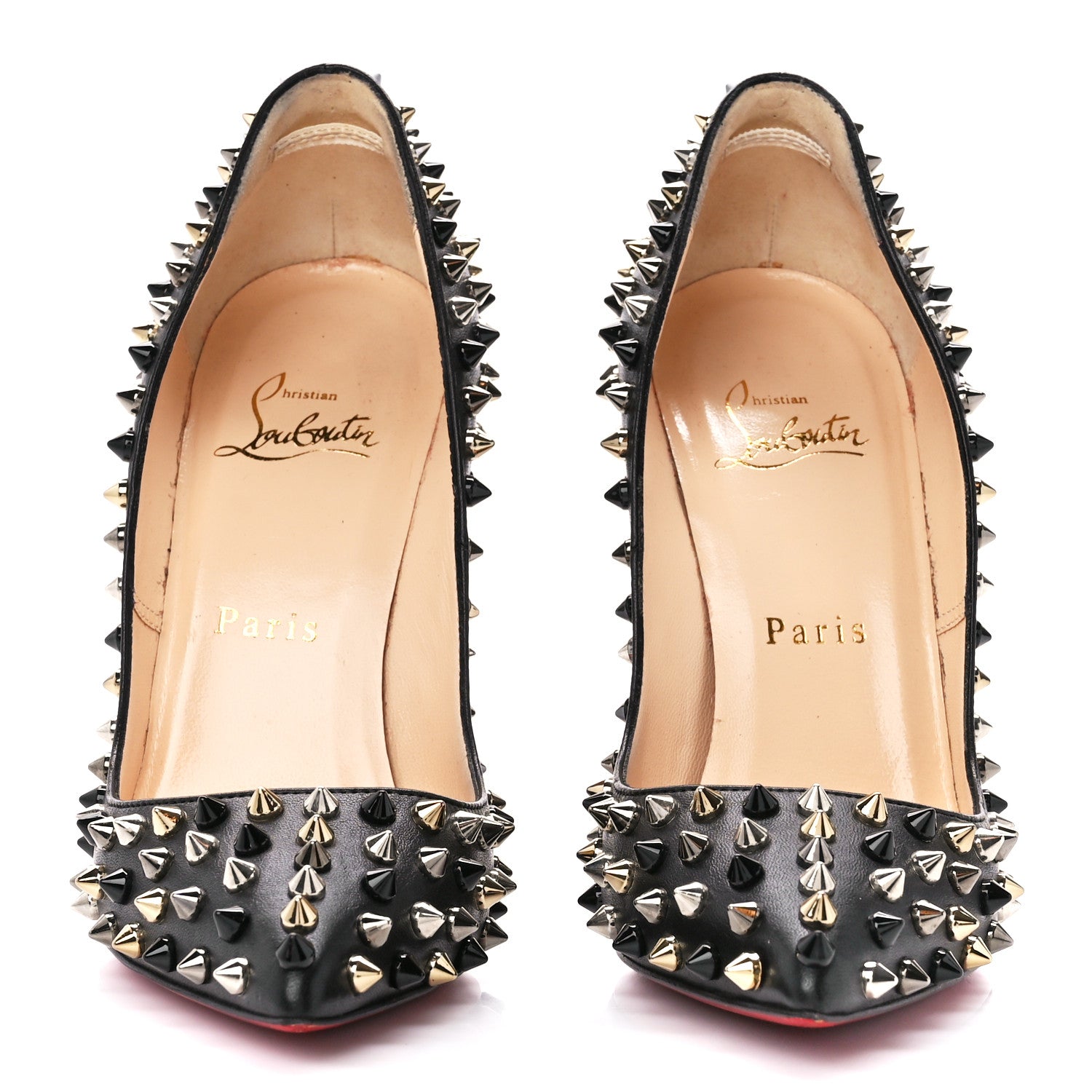 Christian Louboutin Nappa Pigalle Spikes 120 Pumps 35.5 Black 2 of 8