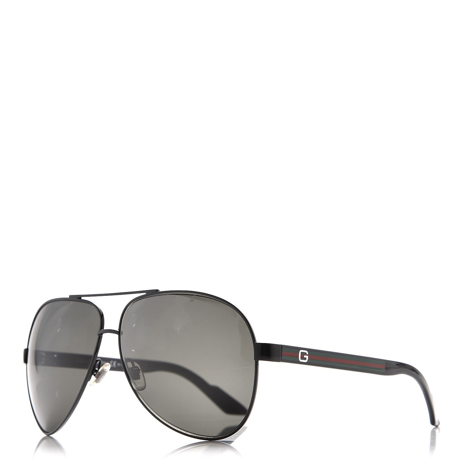 Gucci GG Web Aviator GG1951S Sunglasses Black 1 of 8