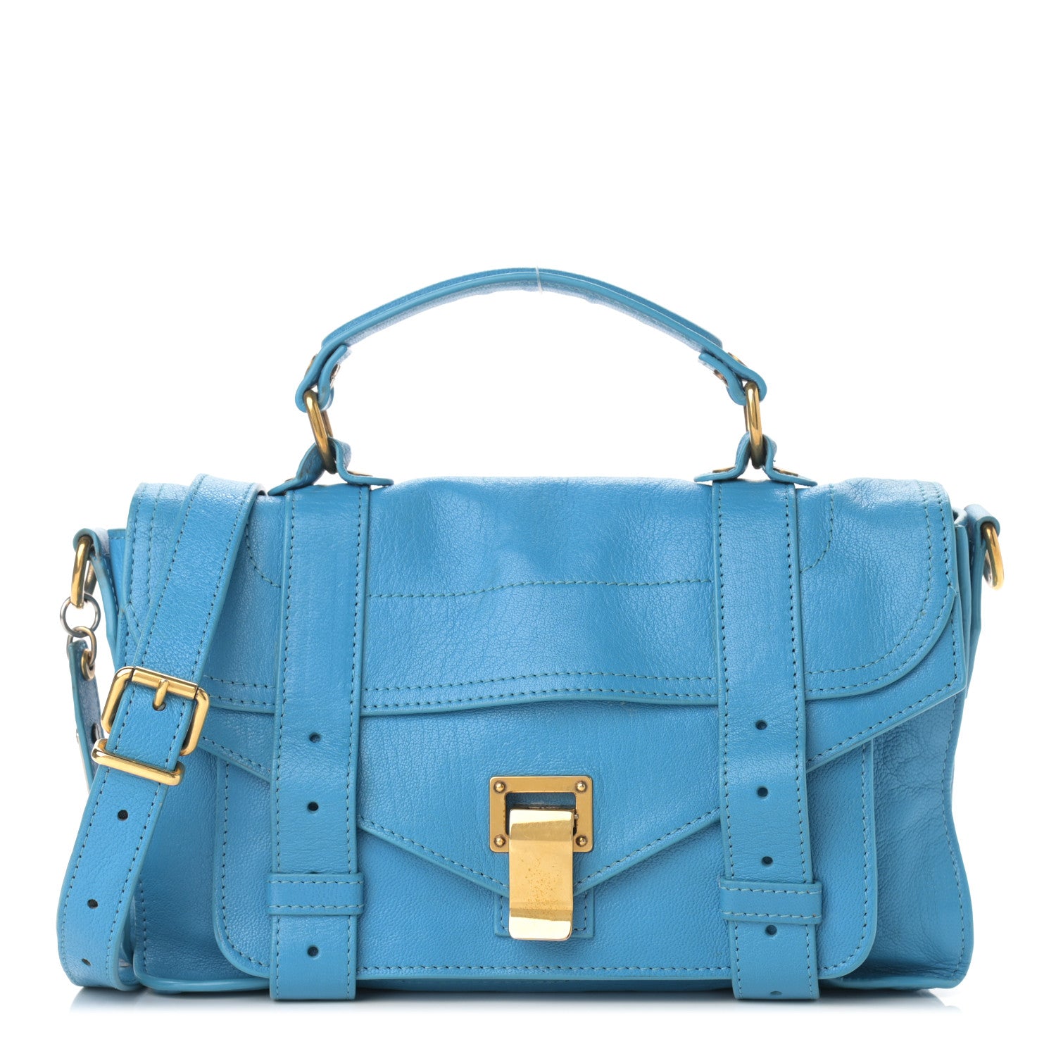 Proenza Schouler Lambskin Tiny PS1 Satchel Rip Tide 1 of 13