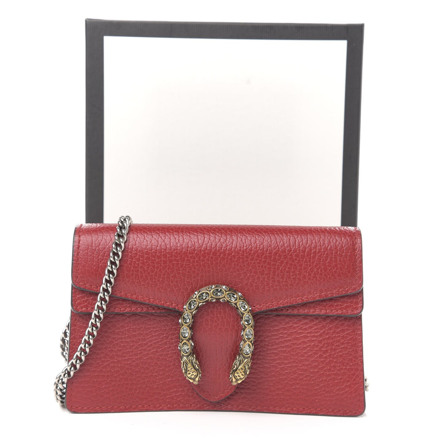 Calfskin Super Mini Dionysus Shoulder Bag Hibiscus Red
