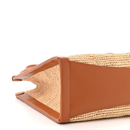 Christian Louboutin Raffia Calfskin Small By My Side Tote Natural Cuoio 10 of 12