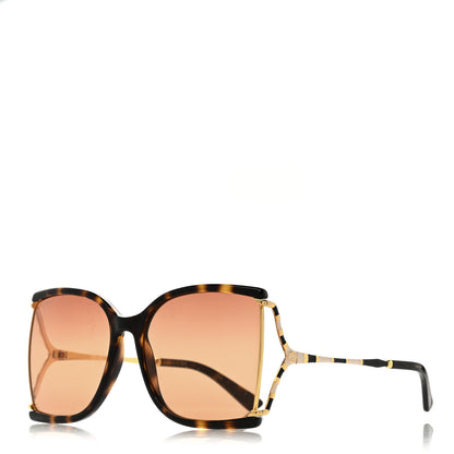 Gucci Square Metal Glasses GG0592S Tortoise 1 of 8