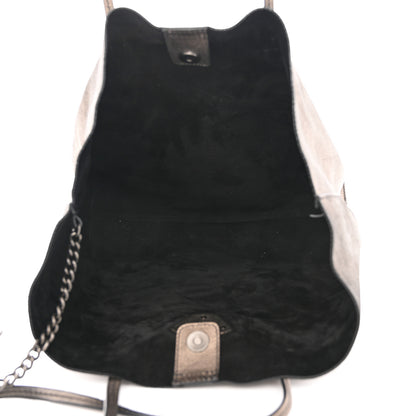 Versace Metallic Calfskin Palazzo Medusa Tote Bronze 6 of 13