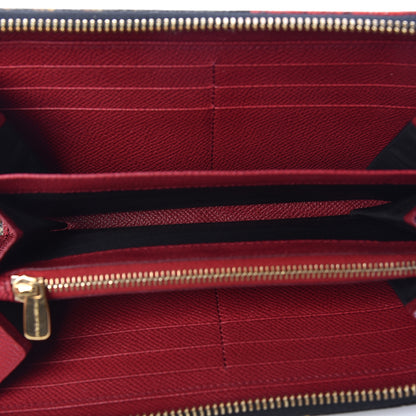 Dolce & Gabbana Dauphine Floral Print Zip Around Wallet Red Black 5 of 10