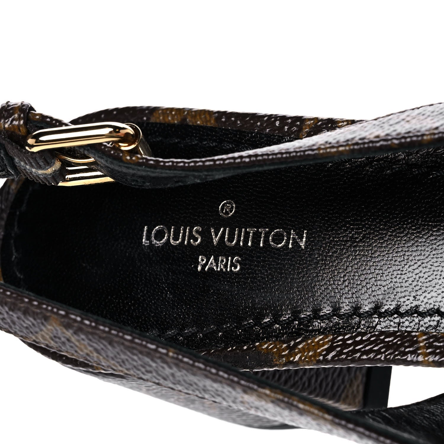 Louis Vuitton Monogram Madeleine Slingback Pumps 36.5 Brown 7 of 9