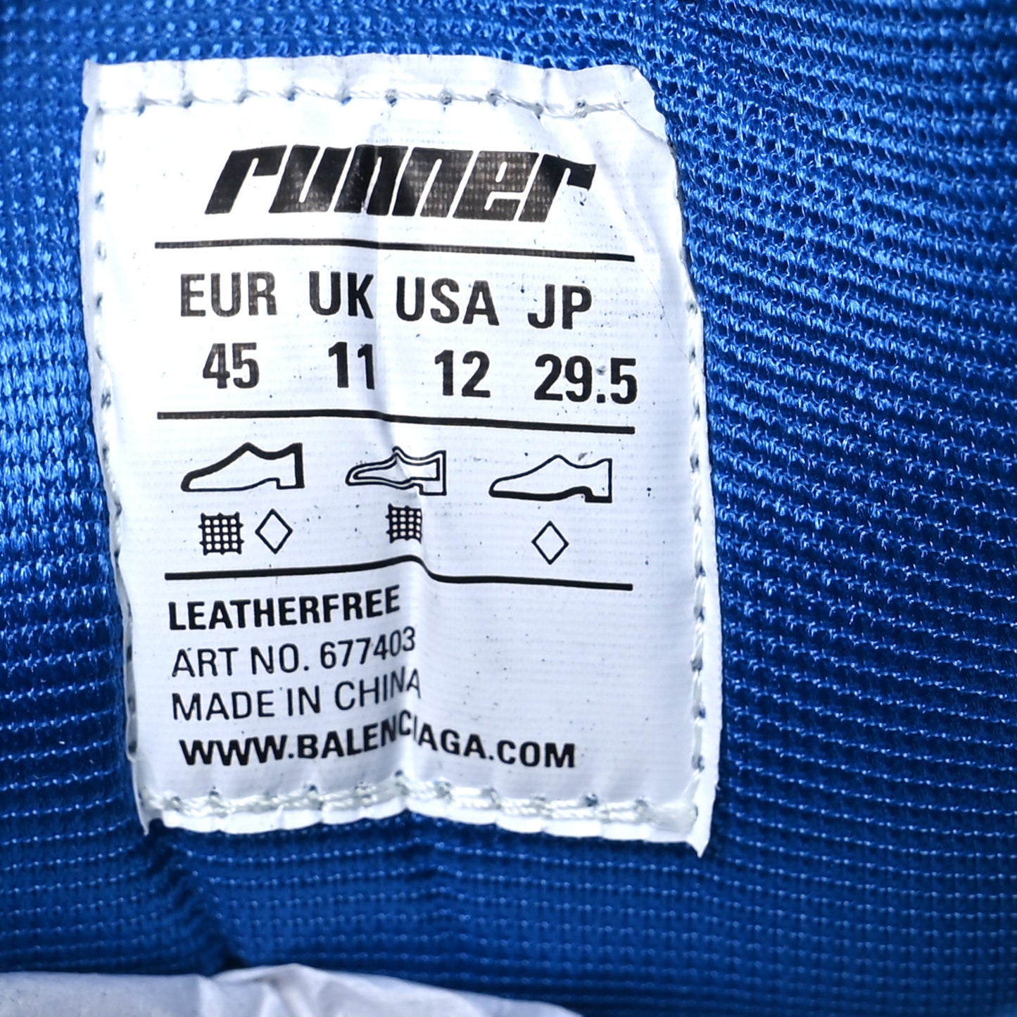 Mesh Rubber Bi-Color Mens Runner Sneakers 12 Blue Orange Black White