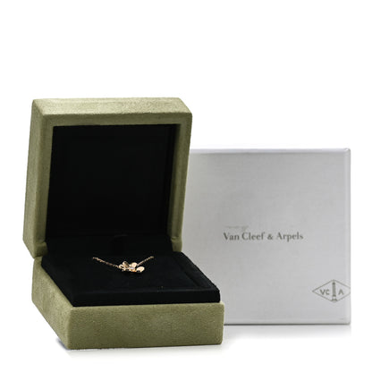 Van Cleef & Arpels 18K Yellow Gold Diamond Mini Frivole Pendant Necklace 5 of 5