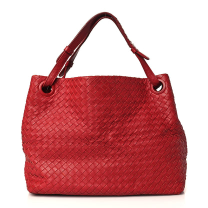 Bottega Veneta Nappa Intrecciato Medium Garda Bag Red 1 of 10