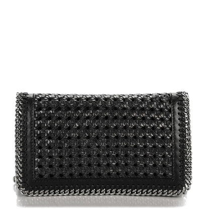 Stella McCartney Faux Leather Woven Crossbody Black 1 of 8